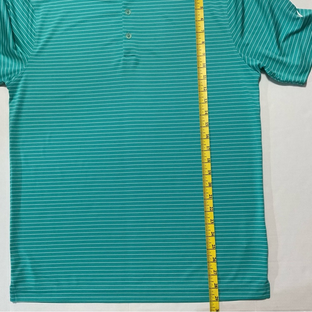 Nike Golf Tour Performance Men’s Polo Shirt Dri-Fit Green/White Stripe - Picture 3 of 8